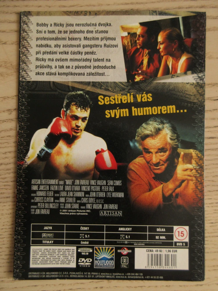 ŠPINAVÝ PRACHY, J. FAVREAU, V. VAUGHN, P. FALK, DVD FILM