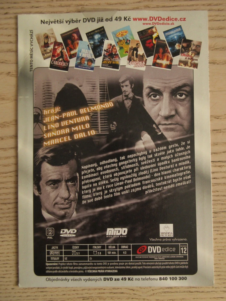 VELKÝ RISK, L. VENTURA, J.-P. BELMONDO, DVD FILM