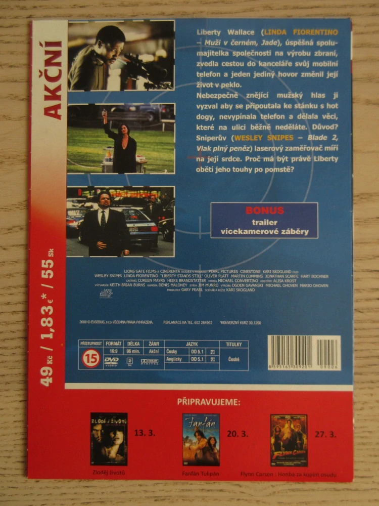 SNIPER, W. SNIPES, DVD FILM