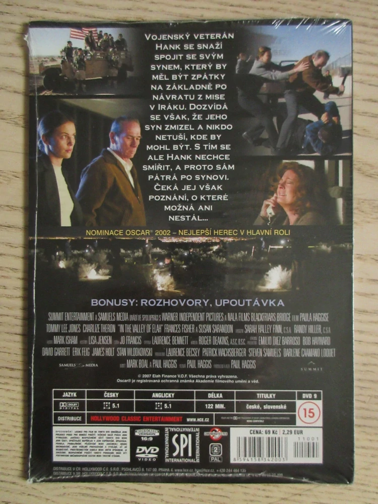 V ÚDOLÍ SMRTI, T. L. JONES, CH. THERON, DVD FILM