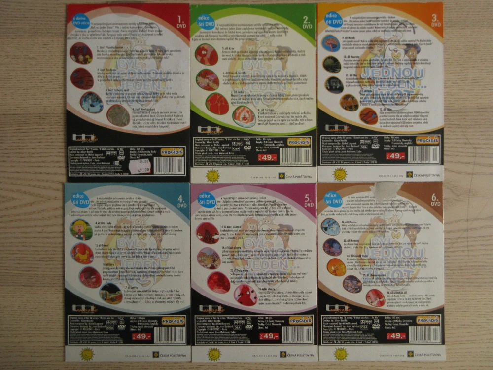 BYL JEDNOU JEDEN ŽIVOT, 1-6, 6X DVD FILM