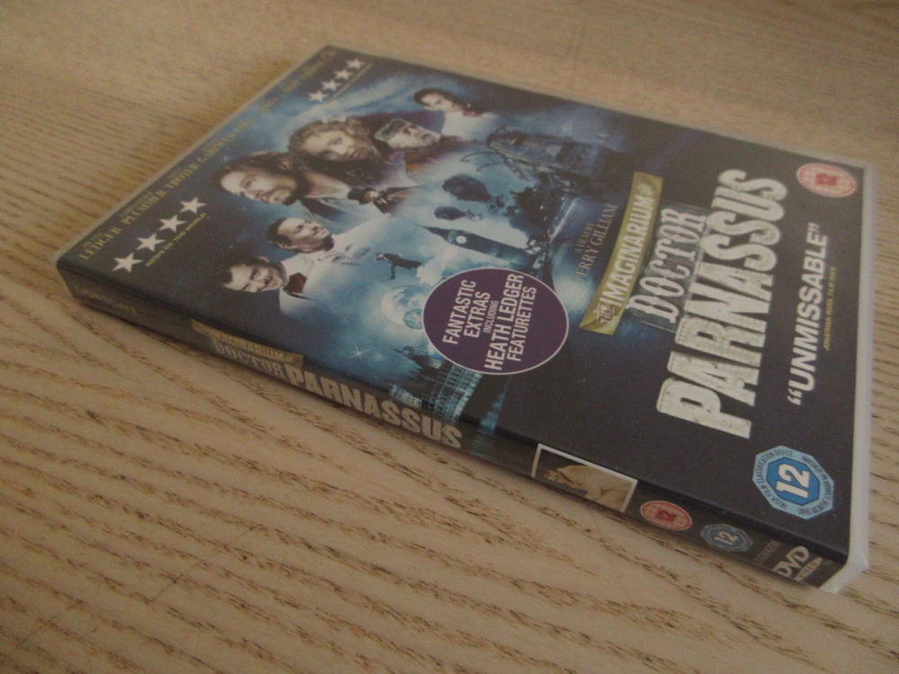 IMAGINÁRIUM DR.PARNASE, H.LEDGER, J.DEPP, GB OBAL, ČESKÉ DVD FILM