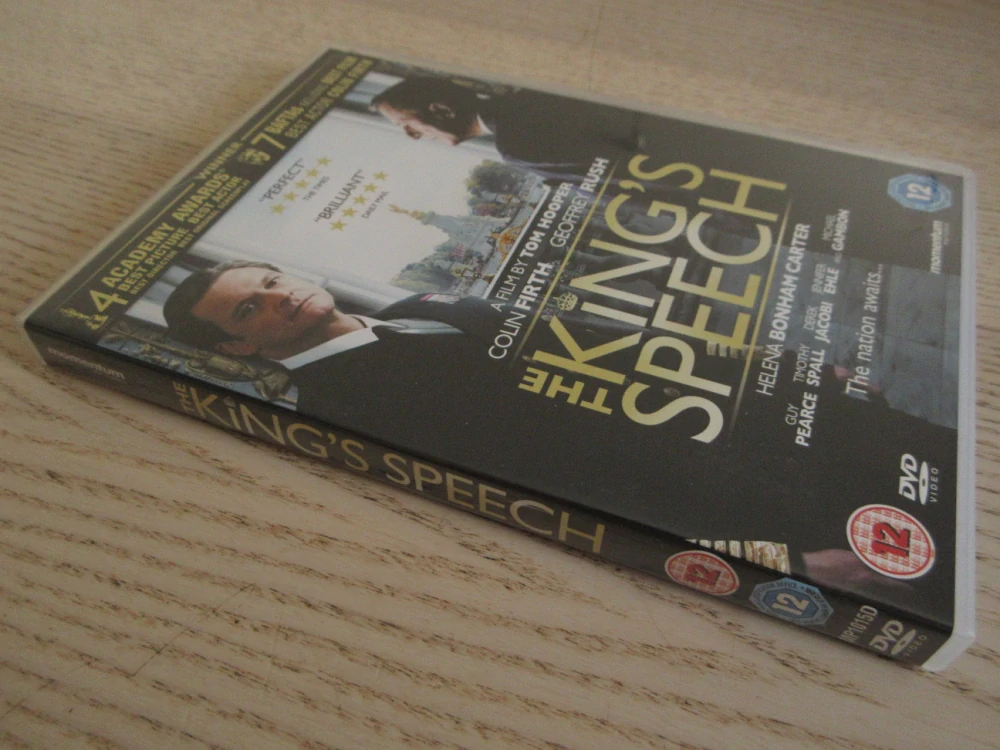 KRÁLOVA ŘEČ, C.FIRTH, G.RUSH, GB OBAL, ČESKÁ VERZE, DVD FILM