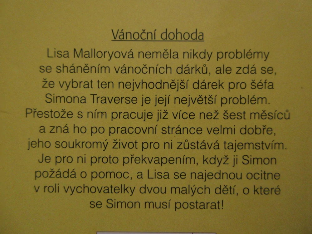 VÁNOČNÍ DOHODA, JESSICA MATTHEWSOVÁ, **an