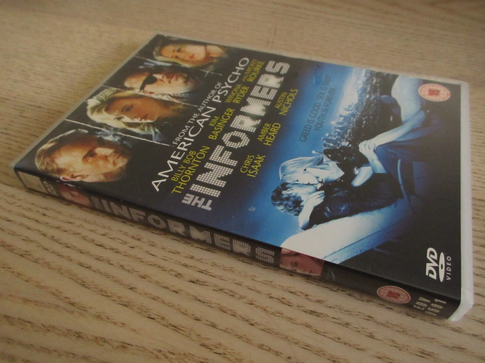 INFORMÁTOŘI, K.BASINGER, M.ROURKE, GB OBAL, ČESKÉ DVD FILM