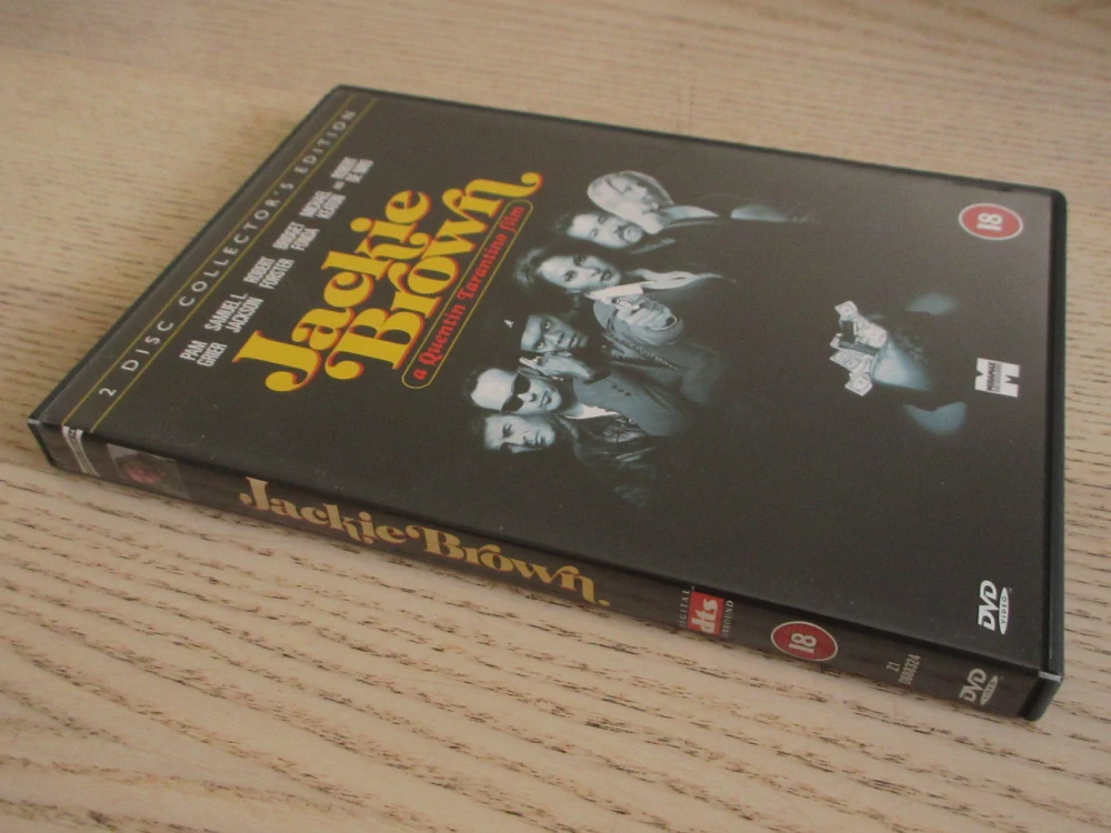 JACKIE BROWN, P.GRIER, Q.TARANTINO, GB OBAL, 2X ČESKÉ DVD FILM
