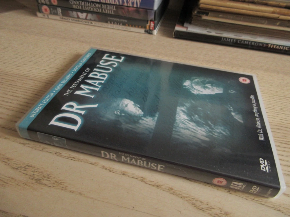 ZÁVĚŤ DR.MABUSE, GB OBAL, ČESKÉ TIT., 2XDVD FILM
