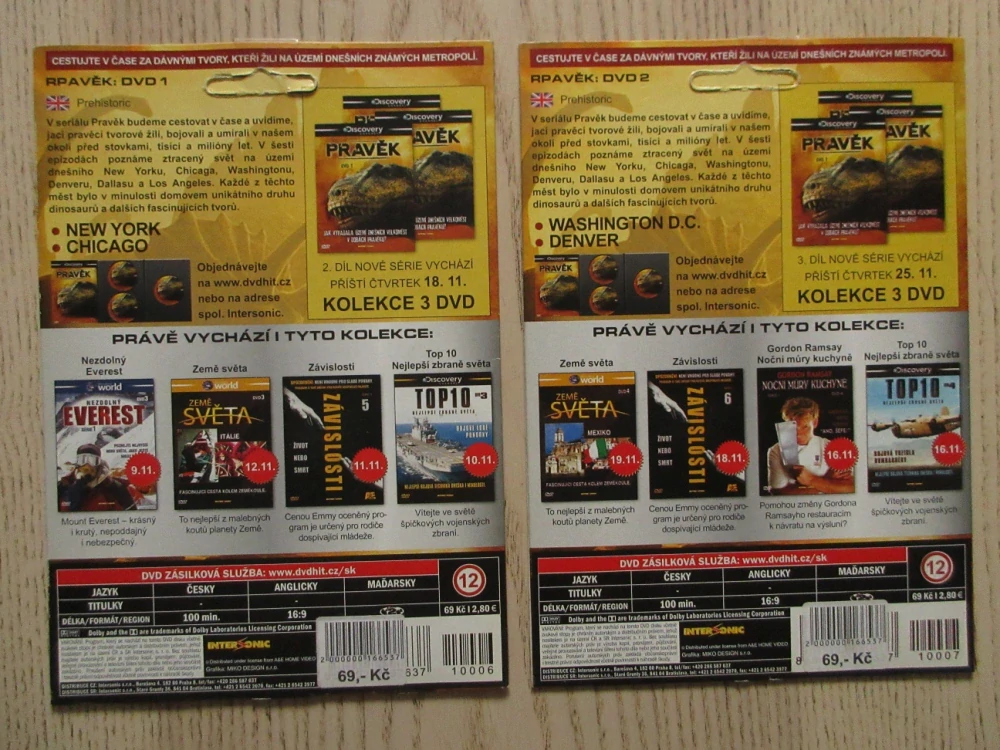 PRAVĚK, 1+2, DOKUMENT DVD FILM