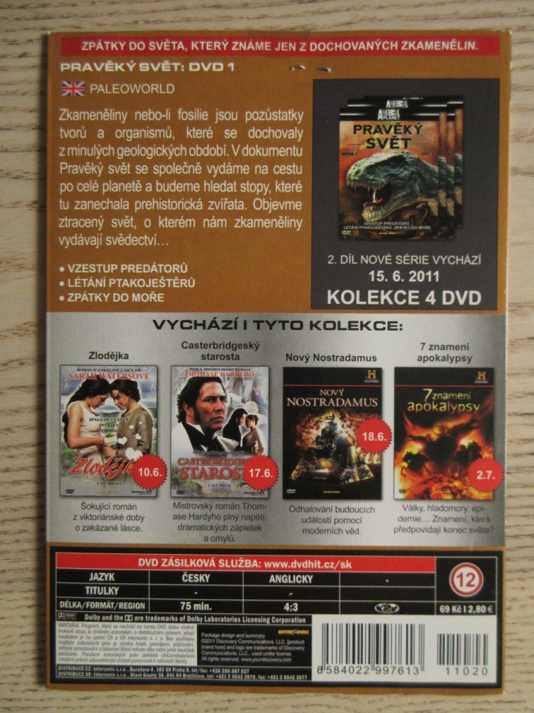 PRAVĚKÝ SVĚT, SÉRIE 1, DVD 1, DOKUMENT DVD FILM