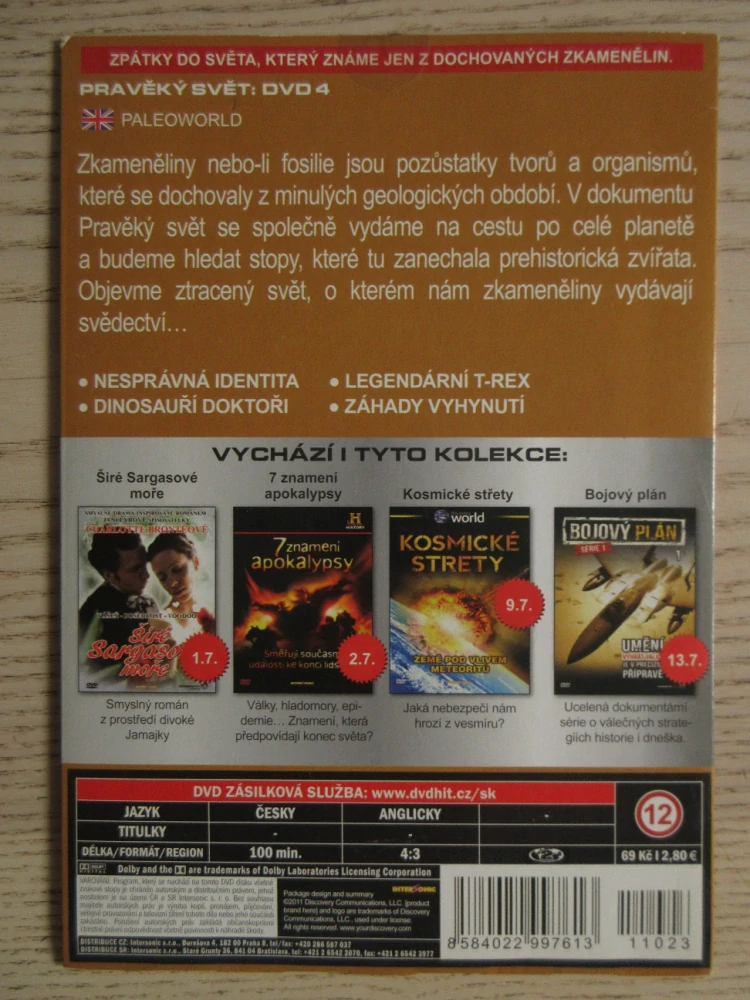 PRAVĚKÝ SVĚT, SÉRIE 1, DVD 4, DOKUMENT DVD FILM