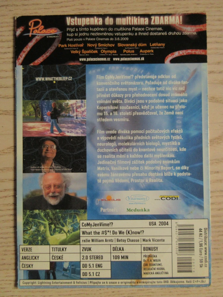 COMYJENVÍME!?, DVD FILM DOKUMENT