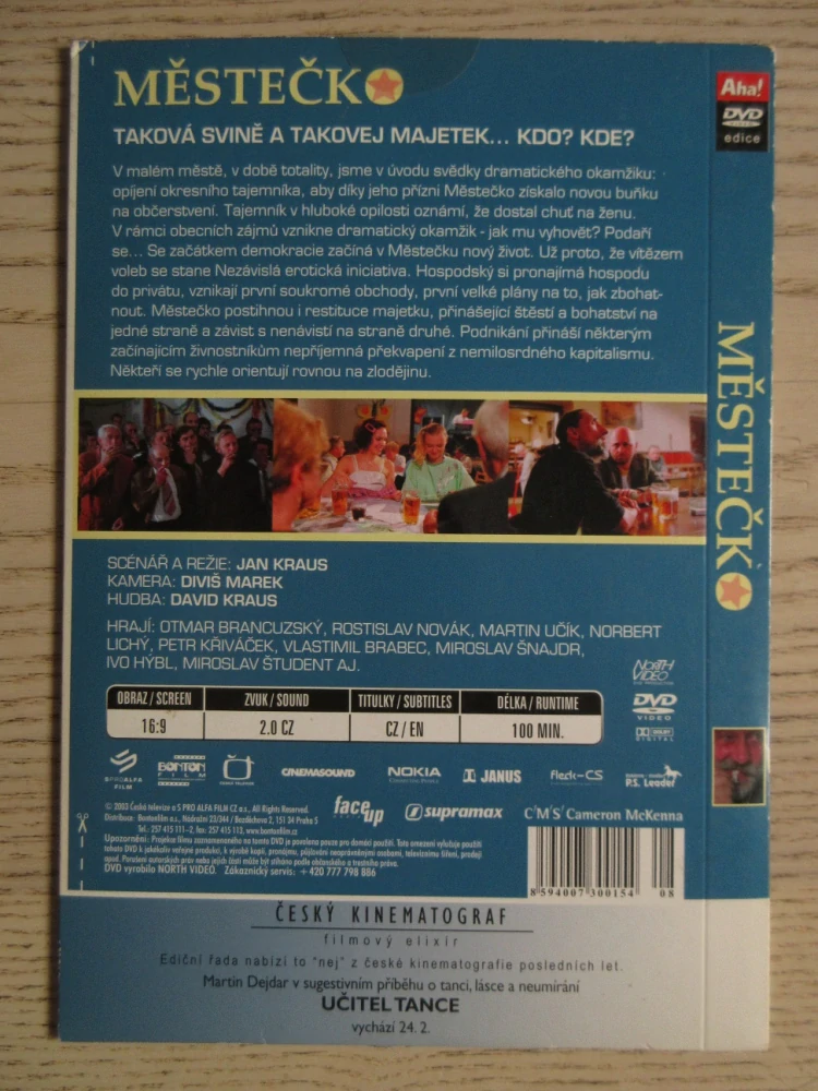 MĚSTEČKO, O. BRANCUZSKÝ, R. NOVÁK, DVD FILM ČR