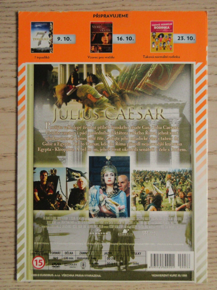 JULIUS CAESAR, R. HARRIS, CH. WALKEN, DVD FILM