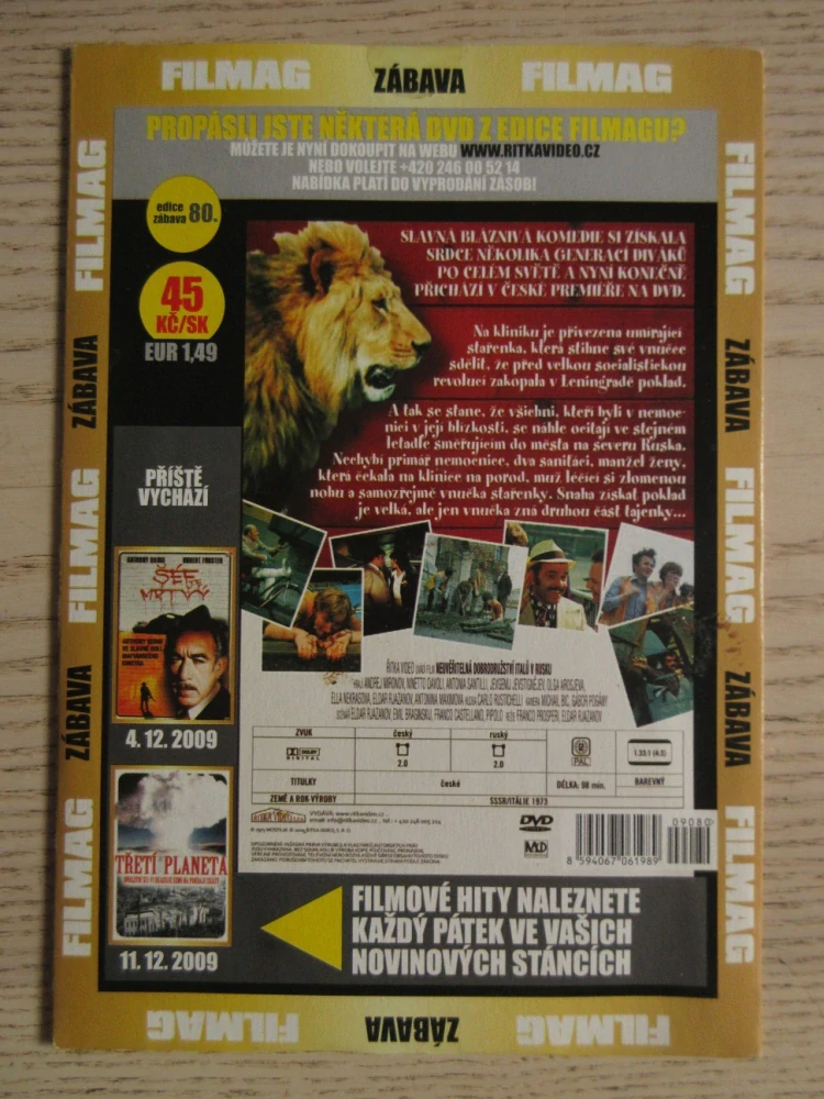 NEUVĚŘITELNÁ DOBRODRUŽSTVÍ ITALŮ V RUSKU, A. MIRONOV, N. DAVOLI, DVD FILM