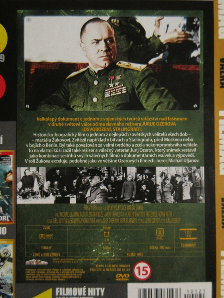 VELKÝ VOJEVŮDCE MARŠÁL ŽUKOV, VÁLKA, DVD FILM DOKUMENT