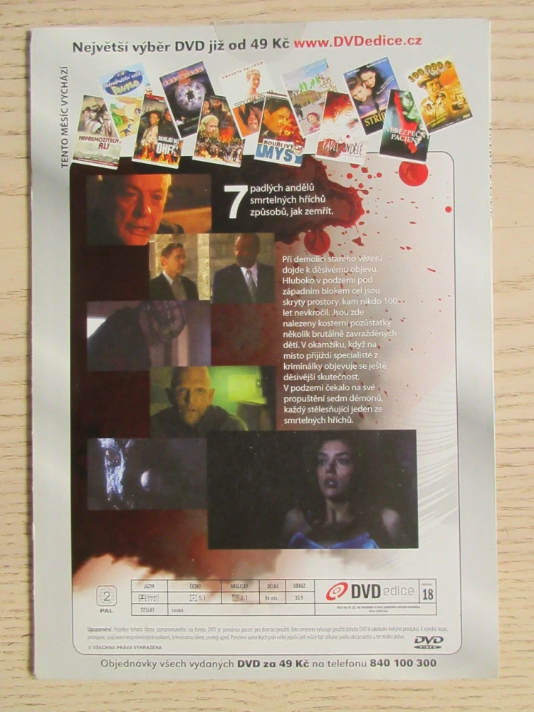 PADLÍ ANDĚLÉ, DVD FILM