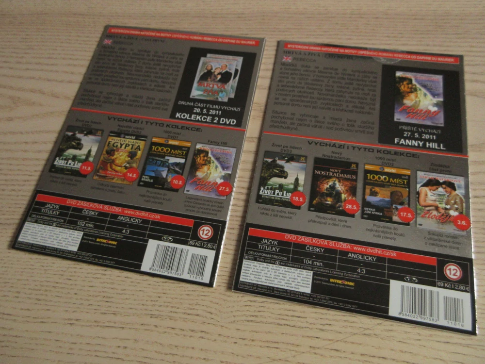 MRTVÁ ŽENA, ČÁST 1-2, 2X DVD FILM
