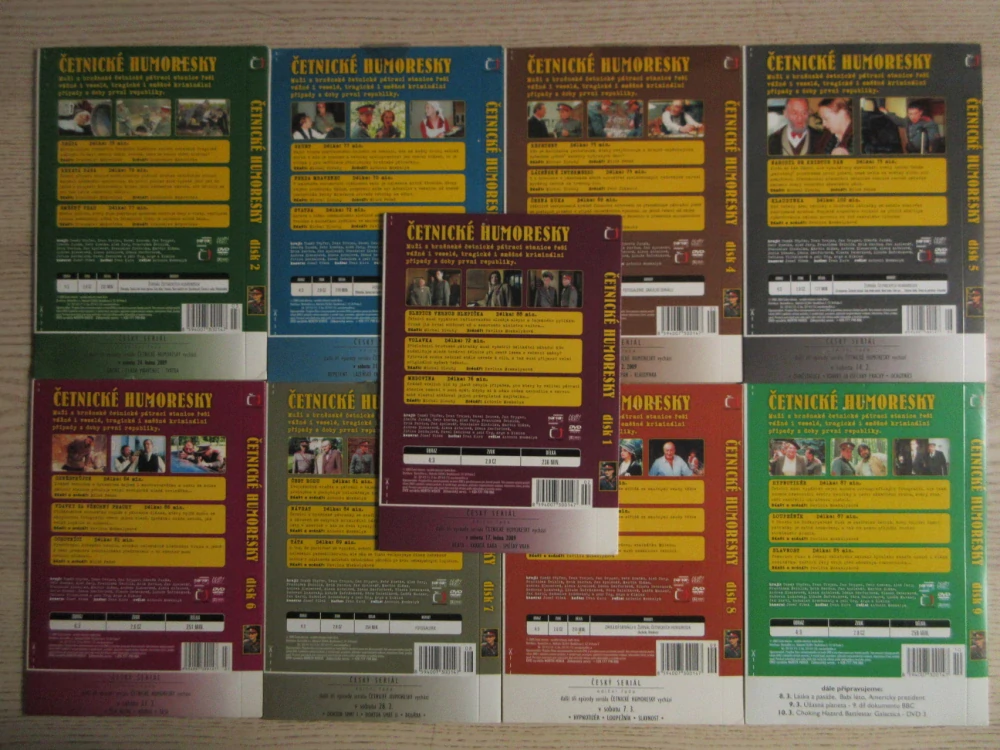 ČETNICKÉ HUMORESKY, DISK 1-9, DVD FILM ČR