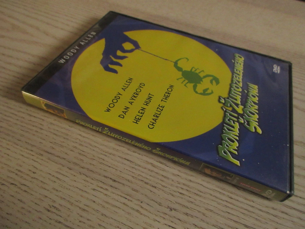 PROKLETÍ ŽLUTOZELENÉHO ŠKORPIÓNA, W. ALLEN, D. AYKROYD, H. HUNT, DVD FILM