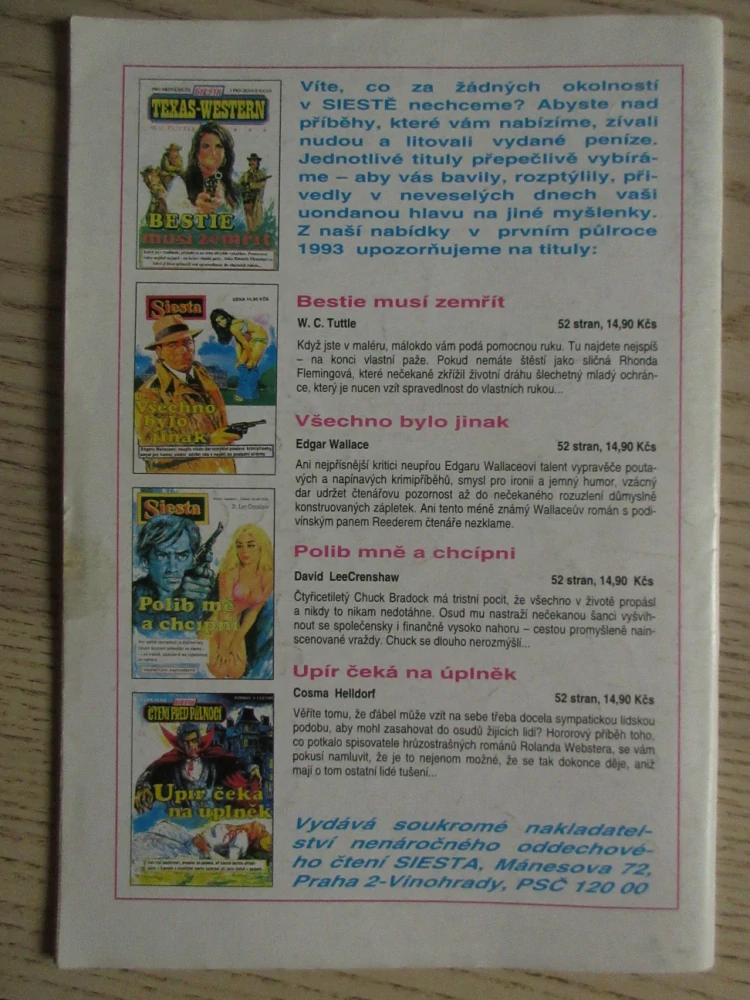 JDE SE NA VĚC, MILÁČKU, FINA MOSSOVÁ, **an