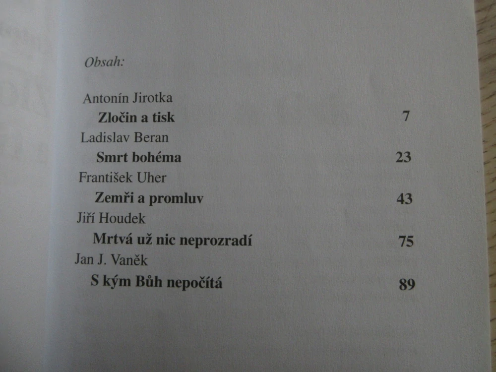 STALO SE!, 5X KRIMI, ZLOČIN A TISK, **an