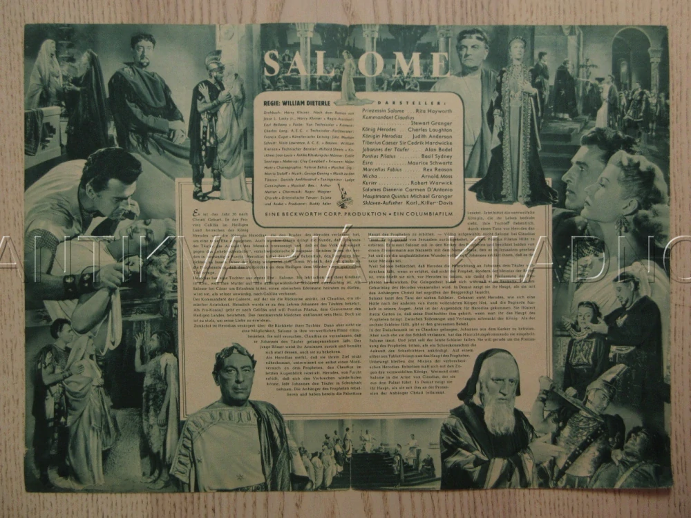 SALOME, R. HAYWORTH, S. GRANGER, CH. LAUGHTON, BIO PROGRAM Č. 2047