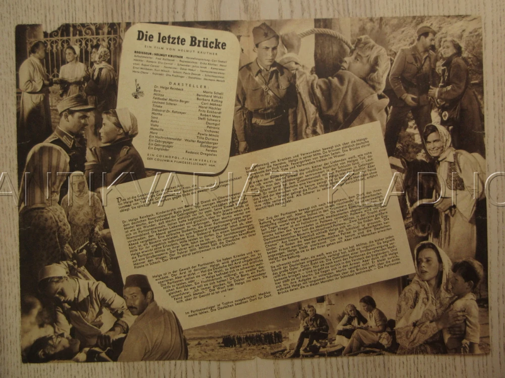 DIE LETZTE BRÜCKE, M. SCHELL, B. WICKI, BIO PROGRAM Č. 2268