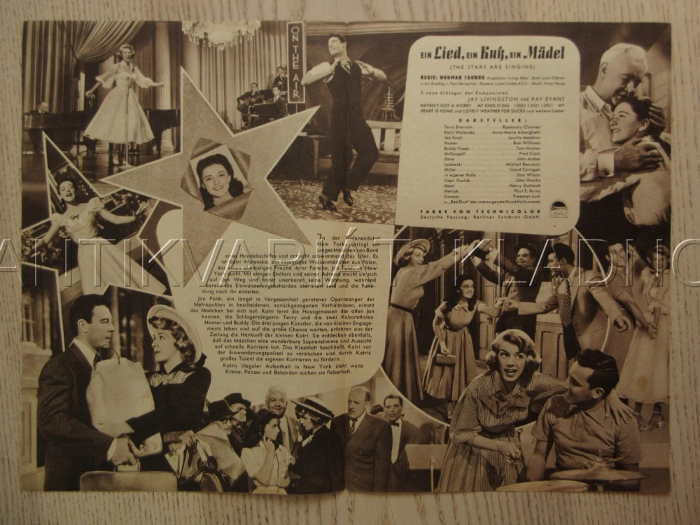 THE STARS ARE SINGING, R. CLOONEY, L. MELCHIOR, T. MORTON, BIO PROGRAM Č. 2365