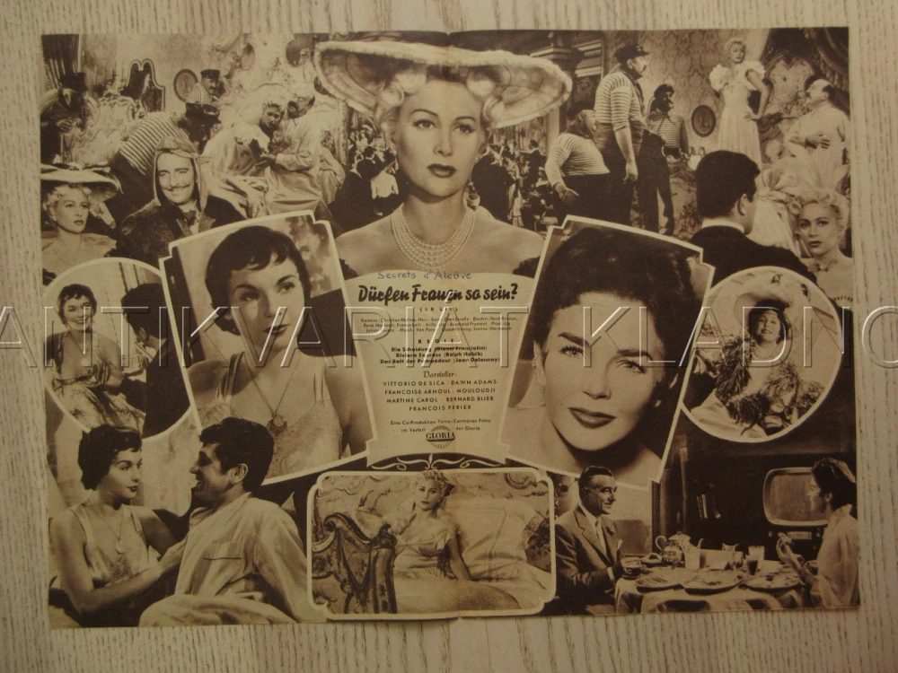 TAJEMSTVÍ LOŽNIC, V. DE SICA, D. ADAMS, F. PERIER, BIO PROGRAM Č. 2375