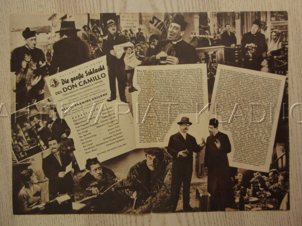 DON CAMILLO A POSLANEC PEPPONE, FERNANDEL, G. CERVI, M. TULLI, BIO PROGRAM Č. 2966