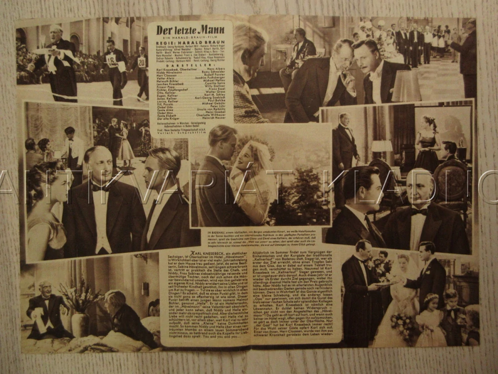 POSLEDNÍ ŠTACE, H. ALBERS, R. SCHNEIDER, R. FORSTER, BIO PROGRAM Č. 2980