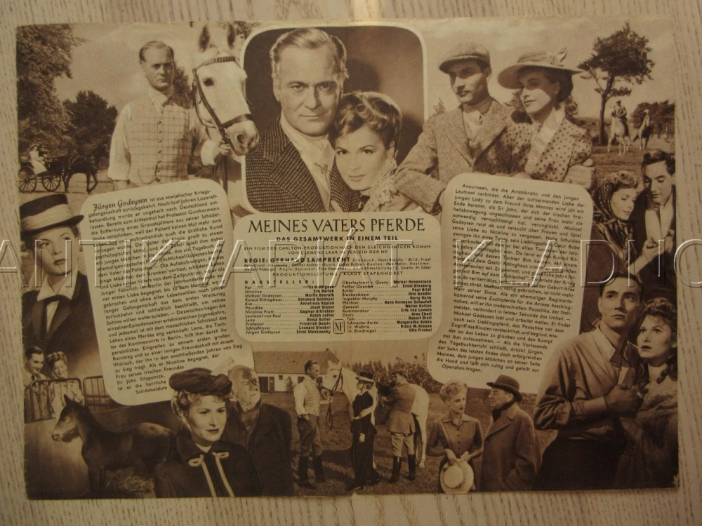 MEINES VATERS PFERDE, 1. TEIL: LENA UND NICOLINE, C. JÜRGENS, E. BARTOK, A. KAPLAN, BIO PROGRAM Č. 3245