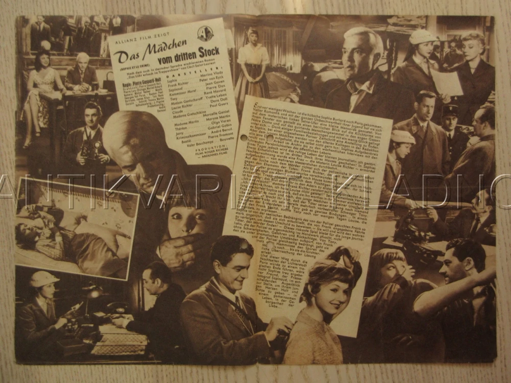 SOPHIE ET LE CRIME, M. VLADY, J. GAVEN, G. GOBIN, BIO PROGRAM Č. 3254