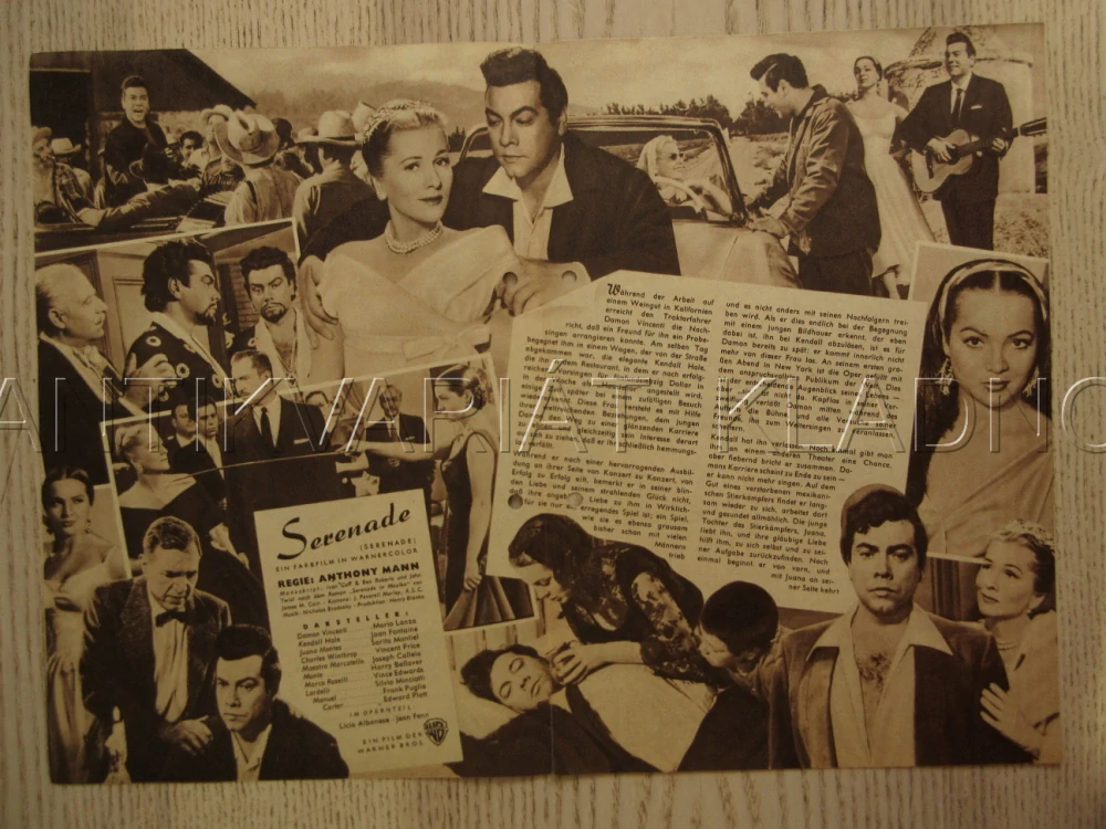 SERENÁDA, M. LANZA, J. FONTAINE, S. MONTIEL, BIO PROGRAM Č. 3377