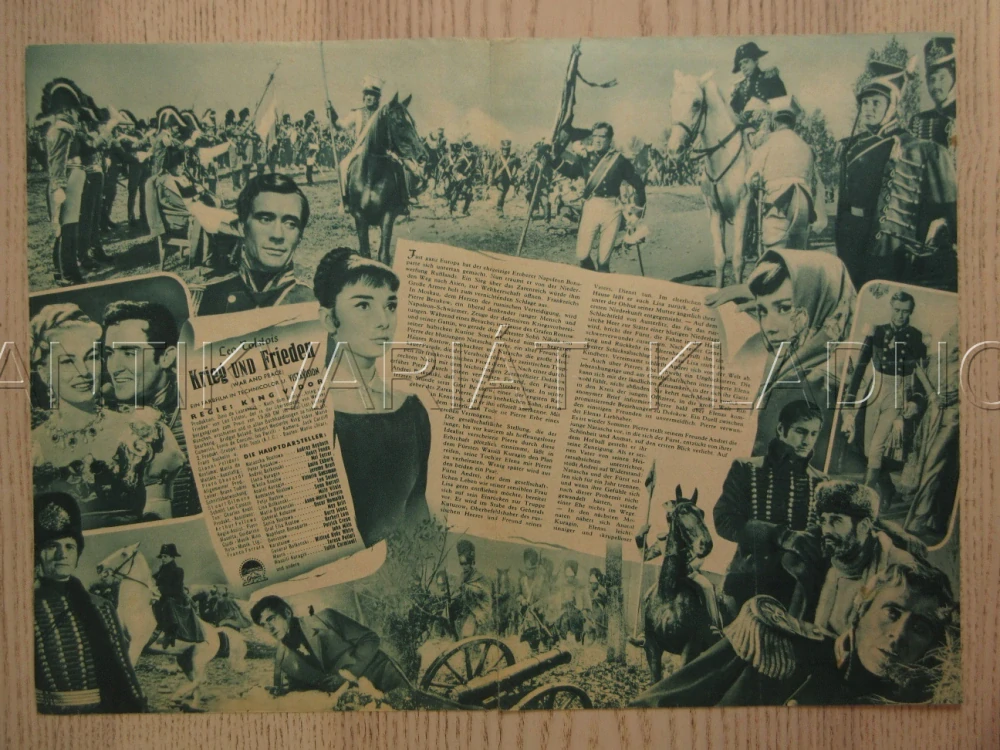 VOJNA A MÍR, A. HEPBURN, H. FONDA, A. EKBERG, BIO PROGRAM Č. 3622