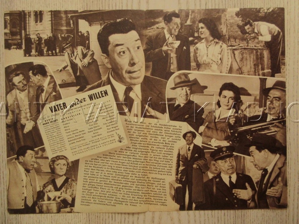 ČTYŘI KROKY V OBLACÍCH, FERNANDEL, ANDREX, A. SORDI, BIO PROGRAM Č. 3661