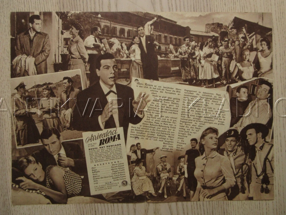 SEVEN HILLS OF ROME, M. LANZA, R. RASCEL, M. ALLASIO, BIO PROGRAM Č. 4511
