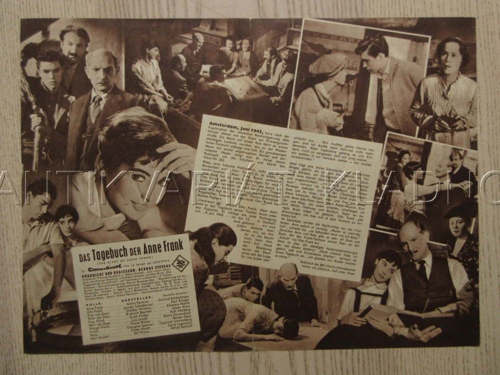DENÍK ANNY FRANKOVÉ, M. PERKINS, J. SCHILDKRAUT, R. BEYMER, BIO PROGRAM Č. 4903