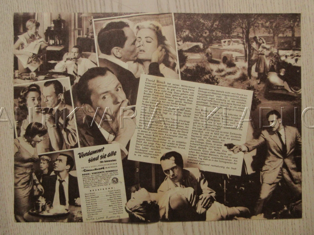 SOME CAME RUNNING, F. SINATRA, D. MARTIN, S. MACLAINE, BIO PROGRAM Č. 4952