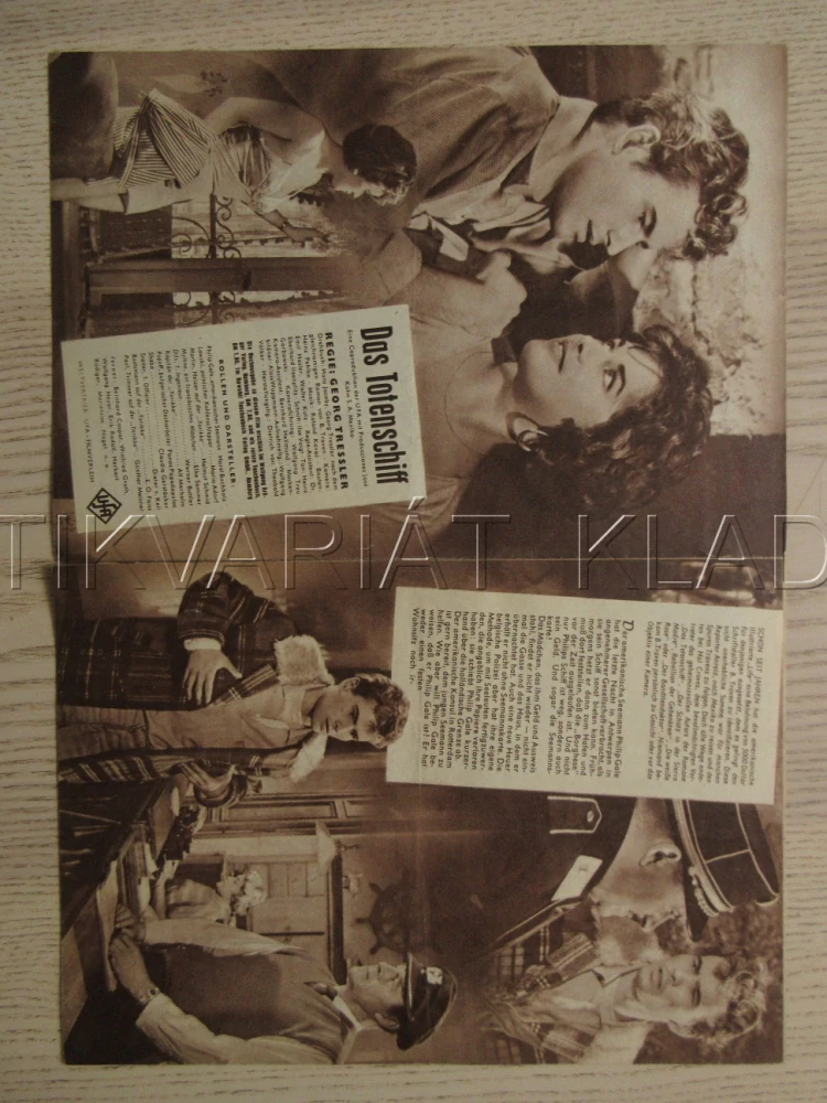 DAS TOTENSCHIFF, H. BUCHHOLZ, M. ADORF, H. SCHMID, BIO PROGRAM Č. 04975