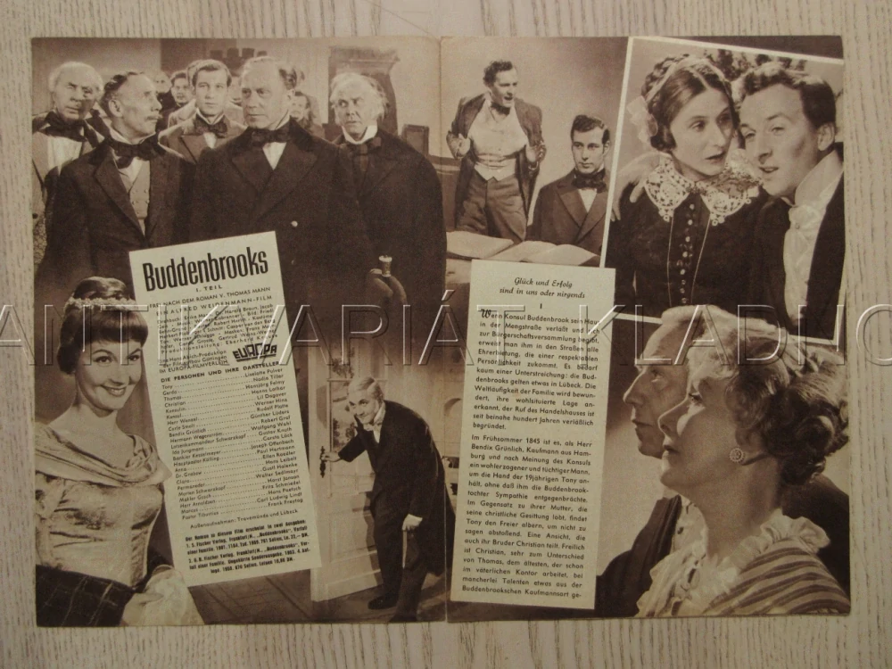 BUDDENBROOKS - 1. TEIL, L. PULVER, N. TILLER, H. FELMY, BIO PROGRAM Č. 05067