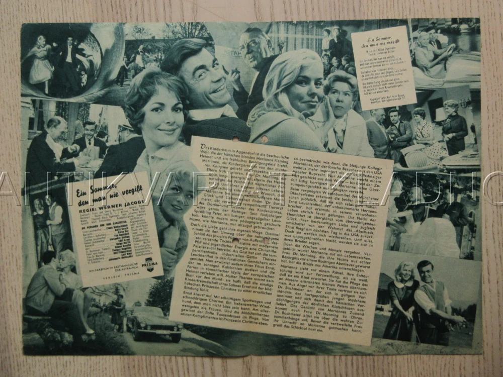EIN SOOMMER, DEN MAN NIE VERGISST, C. BLEDERSTAED, A. GEERK, K. DOR, BIO PROGRAM Č. 5098