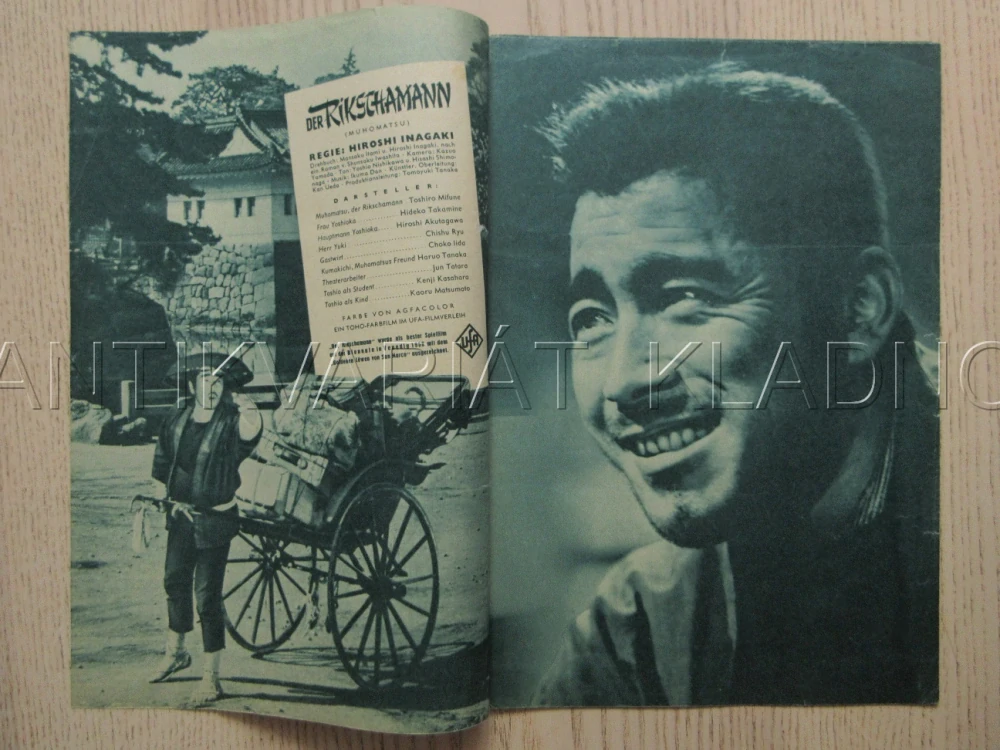 RIKŠA, T. MIFUNE, H. TAKAMINE, H. AKUTAGAWA, BIO PROGRAM Č. 05190