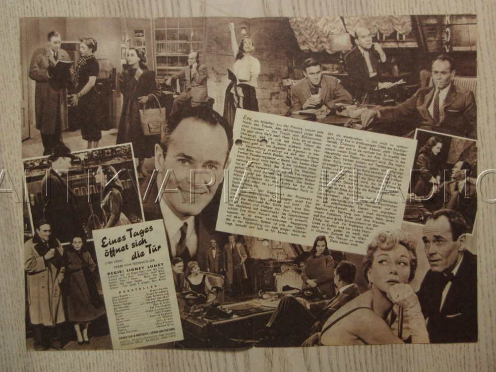 STAGE STRUCK, H. FONDA, S. STRASBERG, H. MARSHALL, BIO PROGRAM Č. 5207