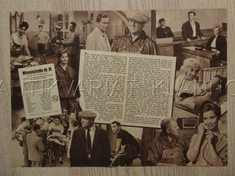 LUČNÍ ULICE, J. GABIN, C. BRASSEUR, G. GOBIN, BIO PROGRAM Č. 5208