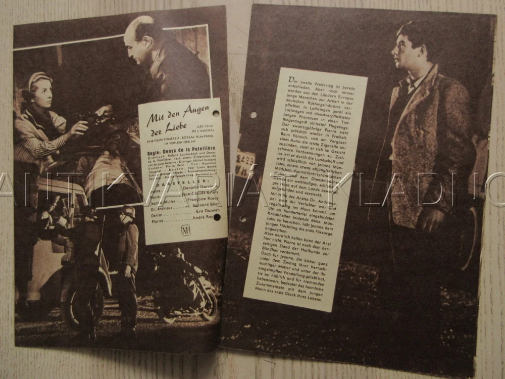 LES YEUX DE L'AMOUR, D. DARRIEUX, J.-C. BRIALY, E. DAMIEN, BIO PROGRAM Č. 05252