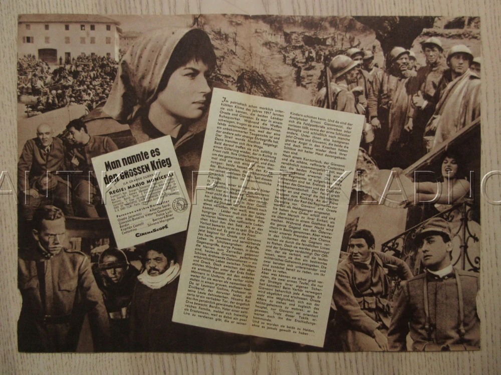 VELKÁ VÁLKA, A. SORDI, V. GASSMAN, F. LULLI, BIO PROGRAM Č. 5358