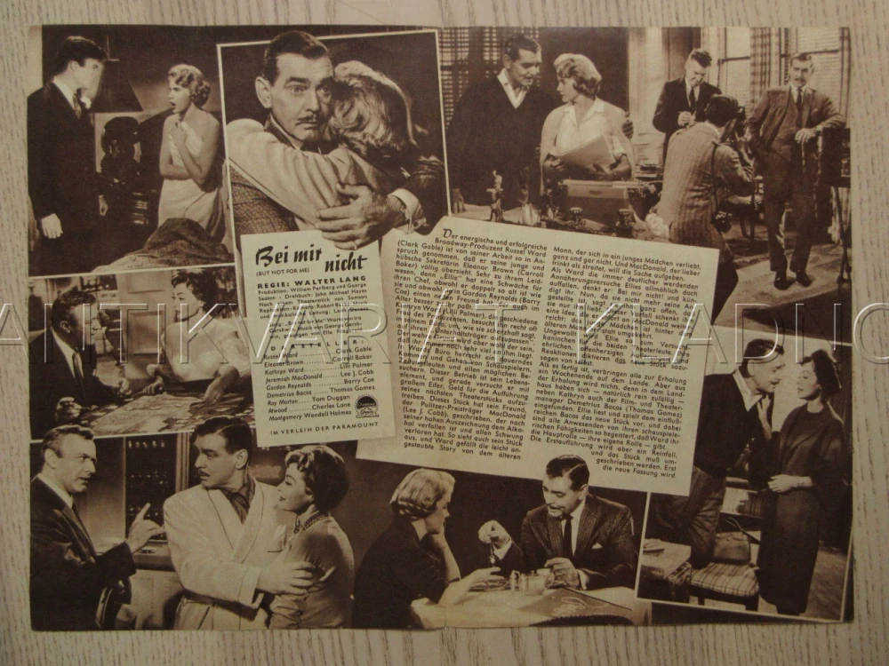 BUT NOT FOR ME, C. GABLE, C. BAKER, L. PALMER, BIO PROGRAM Č. 5404