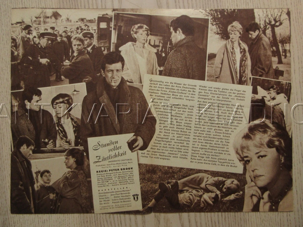 MODERATO CANTABILE, J. MOREAU, J.-P. BELMONDO, D. HAUDEPIN, BIO PROGRAM Č. 5426