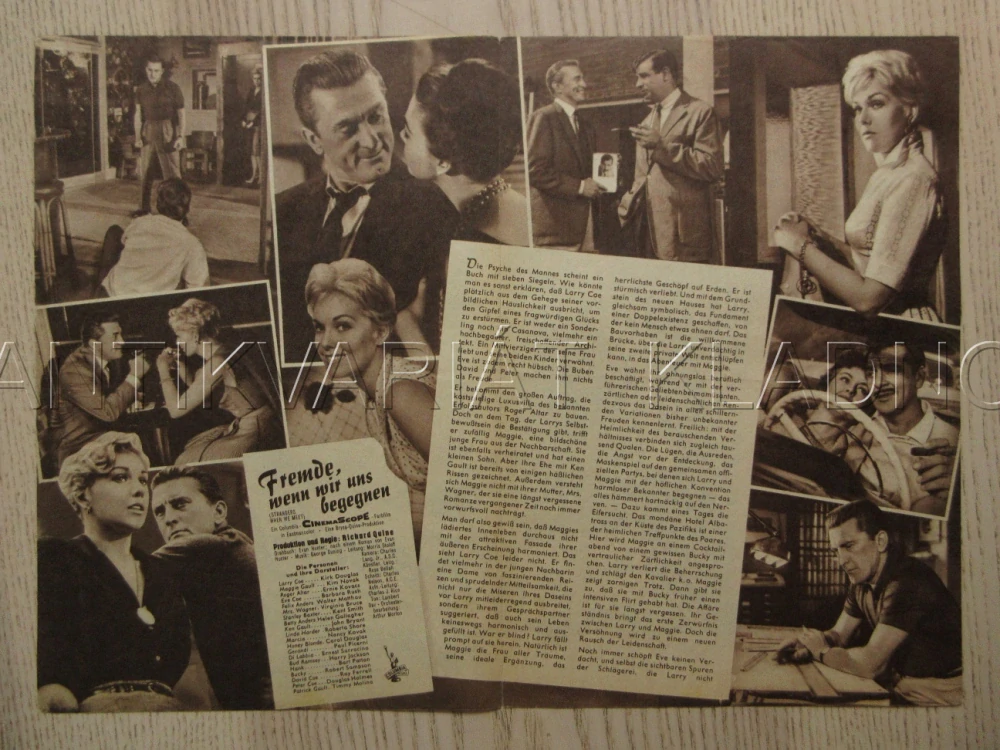 STRANGERS WHEN WE MEET, K. DOUGLAS, K. NOVAK, E. KOVACS, BIO PROGRAM Č. 5462